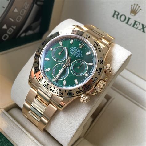 rolex daytona green gold|rolex gold daytona for sale.